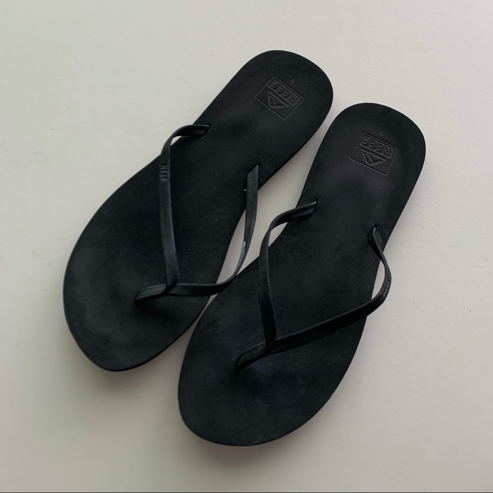 Reef Black Thong Sandals